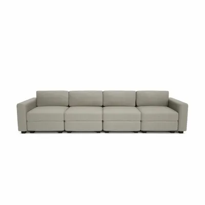 Sofas for hospitalities & contracts - 4-Seater Modular Sofa GRACIA - Beige Grey - CITY SOFA