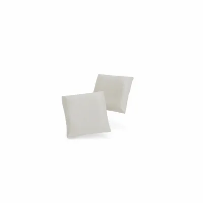 Canapés pour collectivités - Coussins GRACIA 45 x 45 cm - Lot de 2 - Beige crème - CITY SOFA