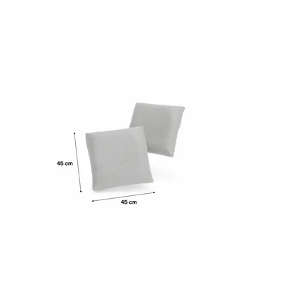 Sofas for hospitalities & contracts - GRACIA Cushions 45 x 45 cm - Set of 2 Pieces - Grey - CITY SOFA