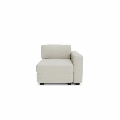Sofas for hospitalities & contracts - Modular Sofa GRACIA - End Module - Cream Beige - CITY SOFA