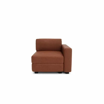 Sofas for hospitalities & contracts - Modular Sofa GRACIA - End Module - Terracotta - CITY SOFA