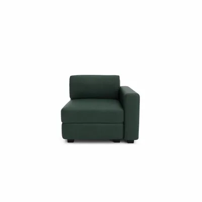 Sofas for hospitalities & contracts - Modular Sofa GRACIA - End Module - Green - CITY SOFA
