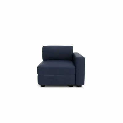 Sofas for hospitalities & contracts - Modular Sofa GRACIA - End Module - Dark Blue - CITY SOFA