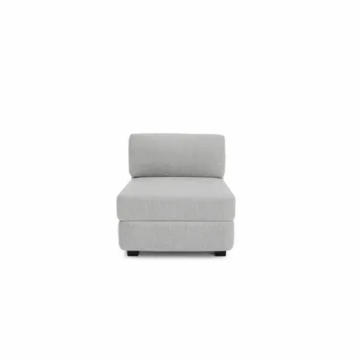 Sofas for hospitalities & contracts - Modular Sofa GRACIA - Single Module - Grey - CITY SOFA