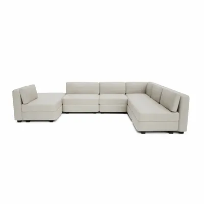 Sofas for hospitalities & contracts - Modular Sofa GRACIA - U-shaped 160 x 340 x 230 cm - Cream Beige - CITY SOFA