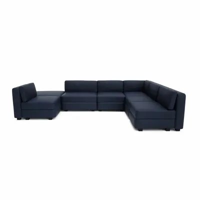Sofas for hospitalities & contracts - Modular Sofa GRACIA - U-shaped 160 x 340 x 230 cm - Dark Blue - CITY SOFA