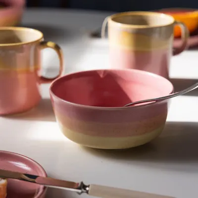 Bowls - Tuntu Bowl Beige Pink 0,5 l - PENTIK
