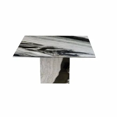 Lawn tables - Dining Tables -150X150X75 cm - Carrera - Marbre Panda - STONE VALLEY
