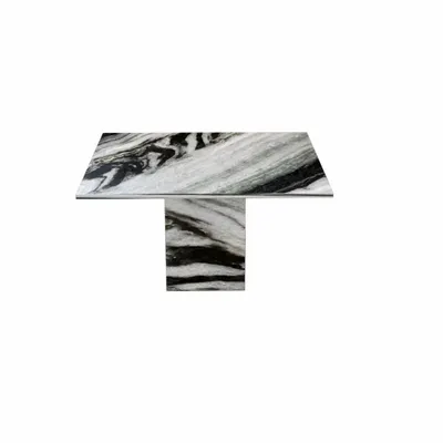 Lawn tables - Coffee tables -70X70X40 cm - Carrera - Marbre Panda - STONE VALLEY