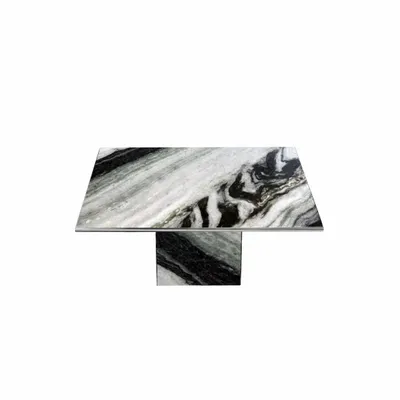 Tables de jardin - Table basse - 90X90X40cm - Carrera - Marbre Panda - STONE VALLEY