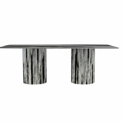 Lawn tables - Dining Tables -220X110X75 cm - Jaspura - Marbre Panda - STONE VALLEY
