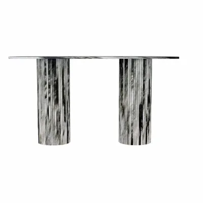 Tables for hotels - Console table -160X40X85 cm - Ombrure - Marbre Panda - STONE VALLEY