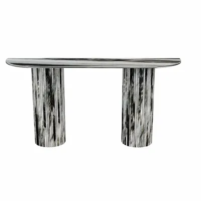 Lawn tables - Console table -180X40X85 cm - Ombrure - Marbre Panda - STONE VALLEY