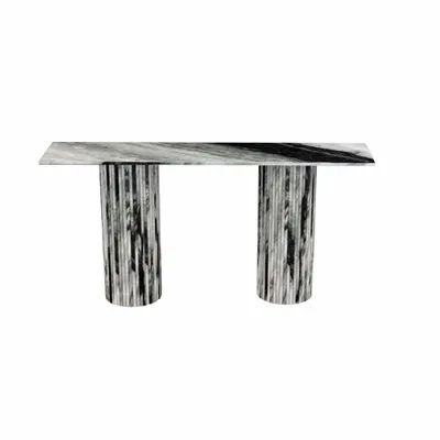 Consoles - Table console - 160X40X85 cm - Ombrure - Marbre Panda - STONE VALLEY