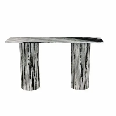 Lawn tables - Console table -160X40X85 cm - Ombrure - Marbre Panda - STONE VALLEY