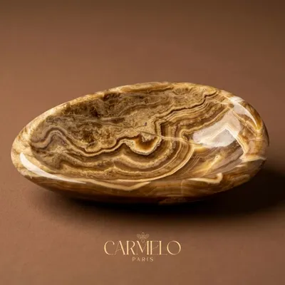 Decorative objects - Decorative aragonite stone bowl - CARMELO PARIS