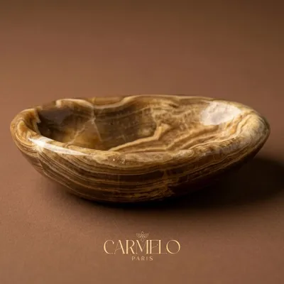 Decorative objects - Decorative aragonite stone bowl - CARMELO PARIS