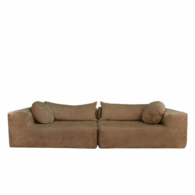 Sofas - FAMILY - 4-seater velvet sofa 320 x 130 cm - BED AND PHILOSOPHY - ÂME PHILO