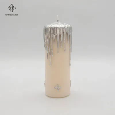 Bougies - Bougie pilier gothique Gold-Drip - HK XIFENG LIMITED