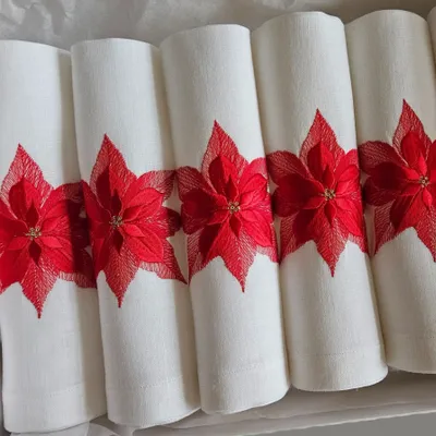 Table linen - CHRISTMAS STAR - napkin - ARTIPARIS