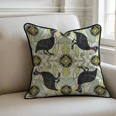 Coussins textile - Housse de coussin en forme de pintade - ZOOH
