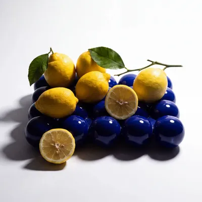 Platter and bowls - STILL LIFE Bowl - Cobalt Blue - HOUBI