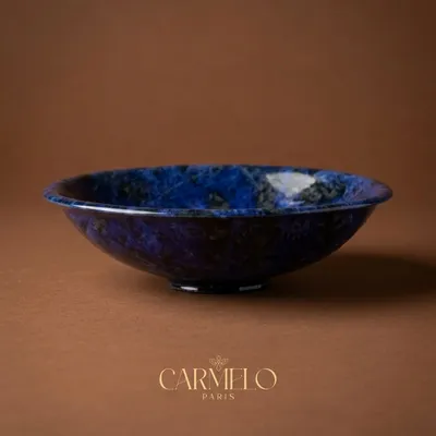 Objets design - Bol décoratif en pierre sodalite - CARMELO PARIS