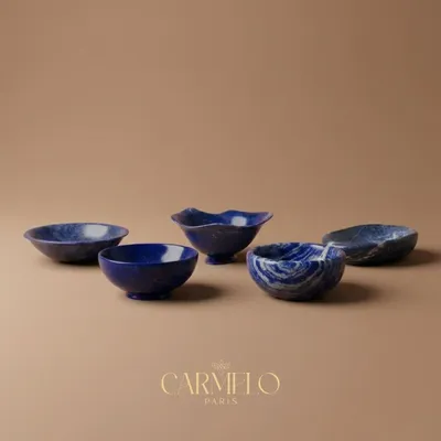 Design objects - Decorative Sodalite stone bowl - CARMELO PARIS