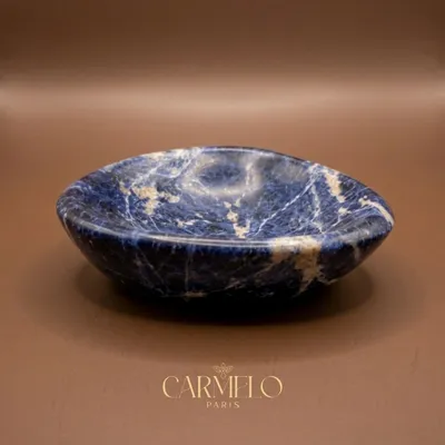 Design objects - Decorative Sodalite stone bowl - CARMELO PARIS