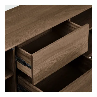 Buffets - Buffet Darwin, chêne, brun foncé, 180x45x75 cm - HOUSE NORDIC