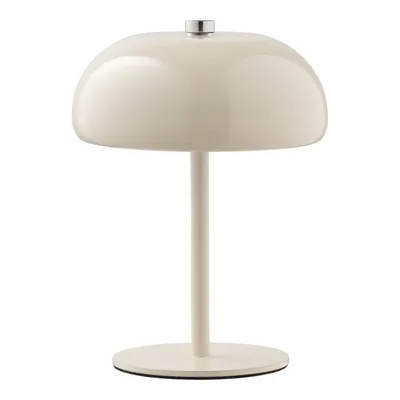 Table lamps - Margate Table lamp, metal, rechargeable, beige, ø13 cm - HOUSE NORDIC
