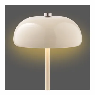 Table lamps - Margate Table lamp, metal, rechargeable, beige, ø13 cm - HOUSE NORDIC