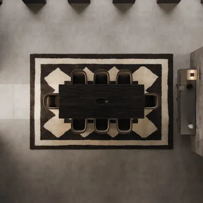 Dining Tables - Anthracite Dining Table Handmade by Porus Studio - PORUS STUDIO