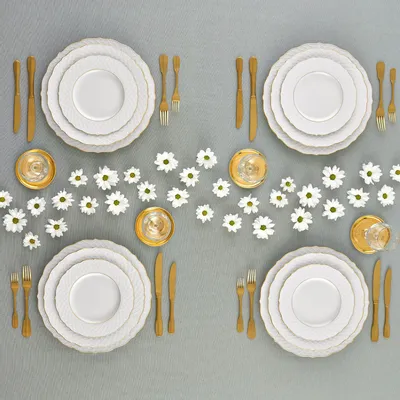 Assiettes de réception - Empire Gold - Service de table - PORCEL