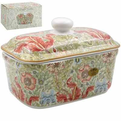 Plats et saladiers - beurrier/terrine golden lily - KARENA INTERNATIONAL
