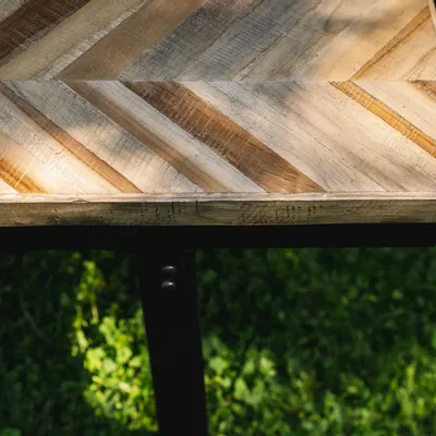 Benches - The Herringbone Bench - Natural - 110 - BAZAR BIZAR LIVING