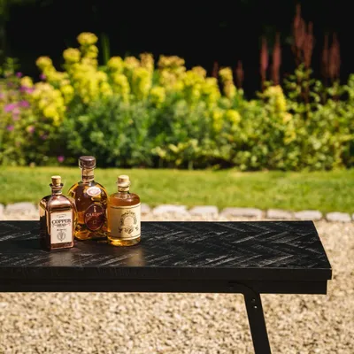Consoles - La Table Haute Herringbone - Noir - 140cm - BAZAR BIZAR LIVING