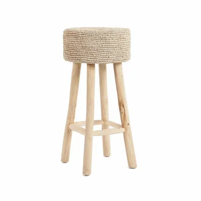 Tabourets - Le Tabouret De Bar En Raffia - BAZAR BIZAR LIVING