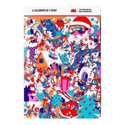 Chocolat - Le Calendrier de l'Avent \ « Noël au ski - LE CHOCOLAT DES FRANCAIS
