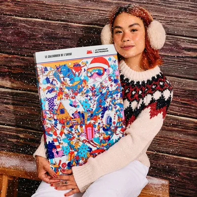 Chocolat - Le Calendrier de l'Avent \ « Noël au ski - LE CHOCOLAT DES FRANCAIS