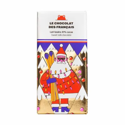 Chocolat - Tablette chocolat au lait tendre 41% cacao - bio - LE CHOCOLAT DES FRANCAIS