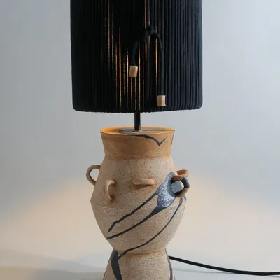 Lampes de table - Lampe à poser Terracotta et cordes - LISA MAÏOFISS