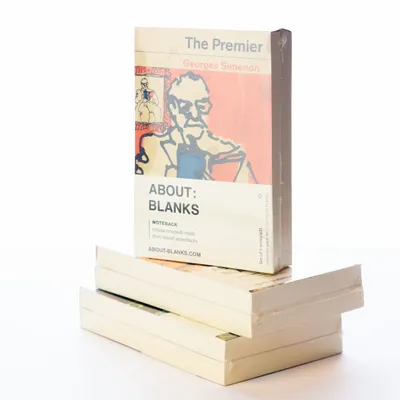 Stationery - Noteback series — notepads with paperback covers (set of 2) - ABOUT : BLANKS
