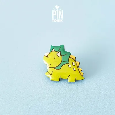 Broches - Triceratops Pin - PINTONIK