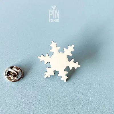 Broches - White Snowflake Pin - PINTONIK