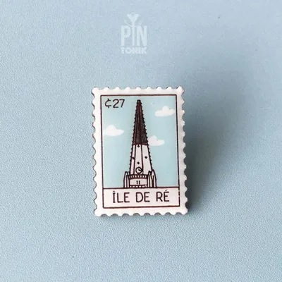 Broches - Île de Ré Church Stamp Pin - PINTONIK