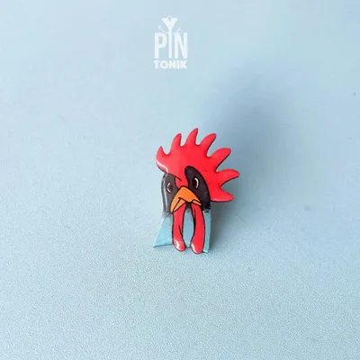 Broches - The Proud Rooster - Wooden Pin - PINTONIK
