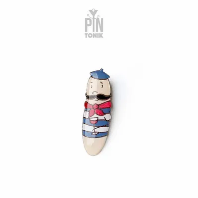 Broches - French Baguette Wooden Pin - PINTONIK