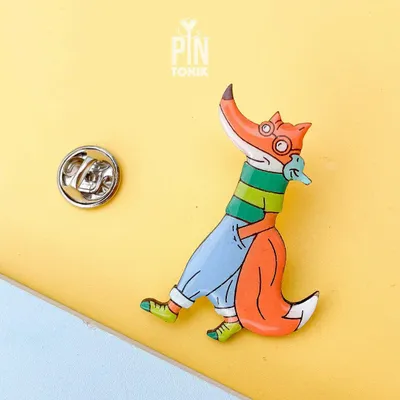 Broches - Hipster Fox Pin - PINTONIK