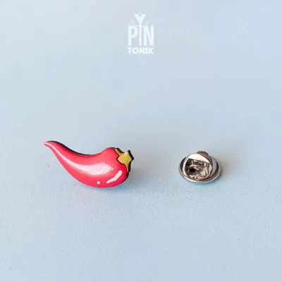 Brooches - Red Chili Pepper Pin - PINTONIK